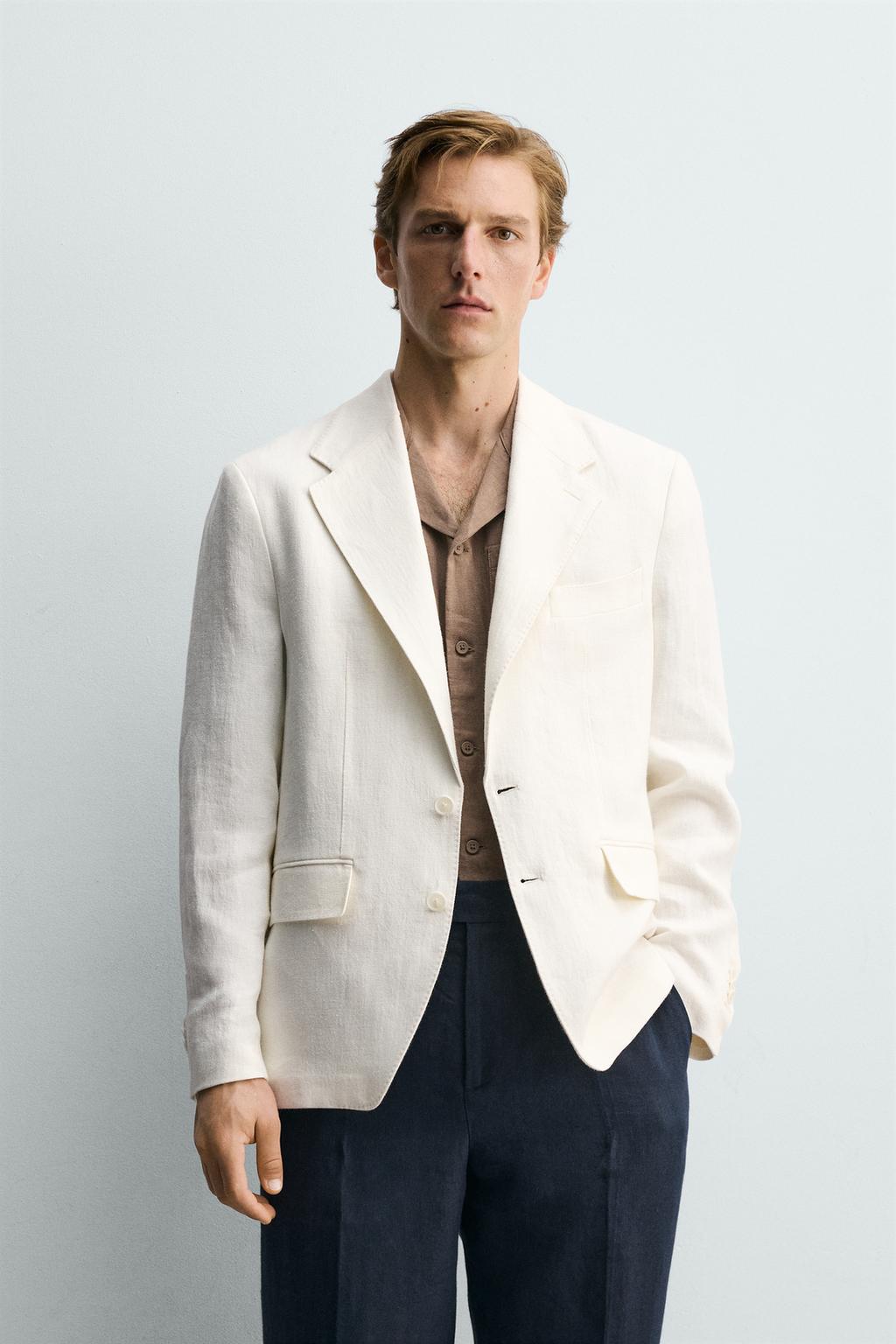 БЛЕЙЗЕР RELAXED FIT ИЗ 100% ЛЬНА