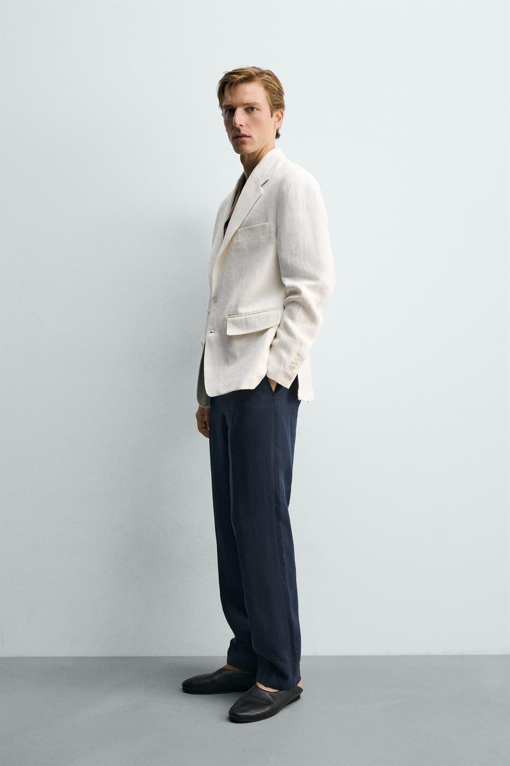 БЛЕЙЗЕР RELAXED FIT ИЗ 100% ЛЬНА