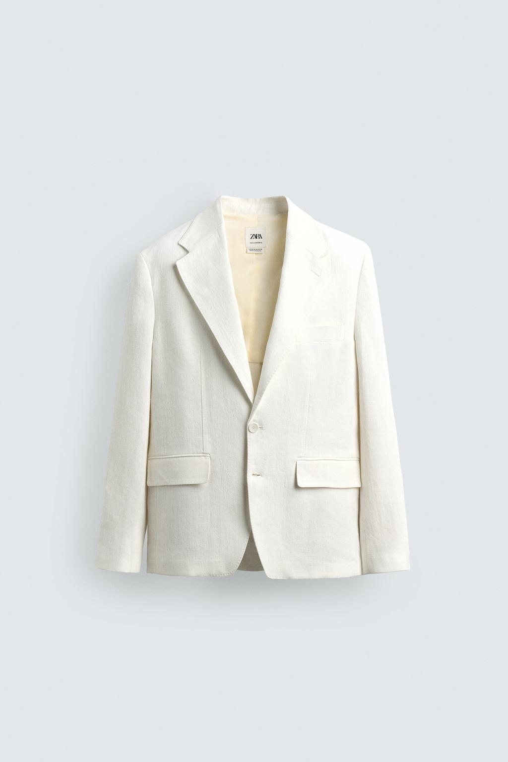 БЛЕЙЗЕР RELAXED FIT ИЗ 100% ЛЬНА