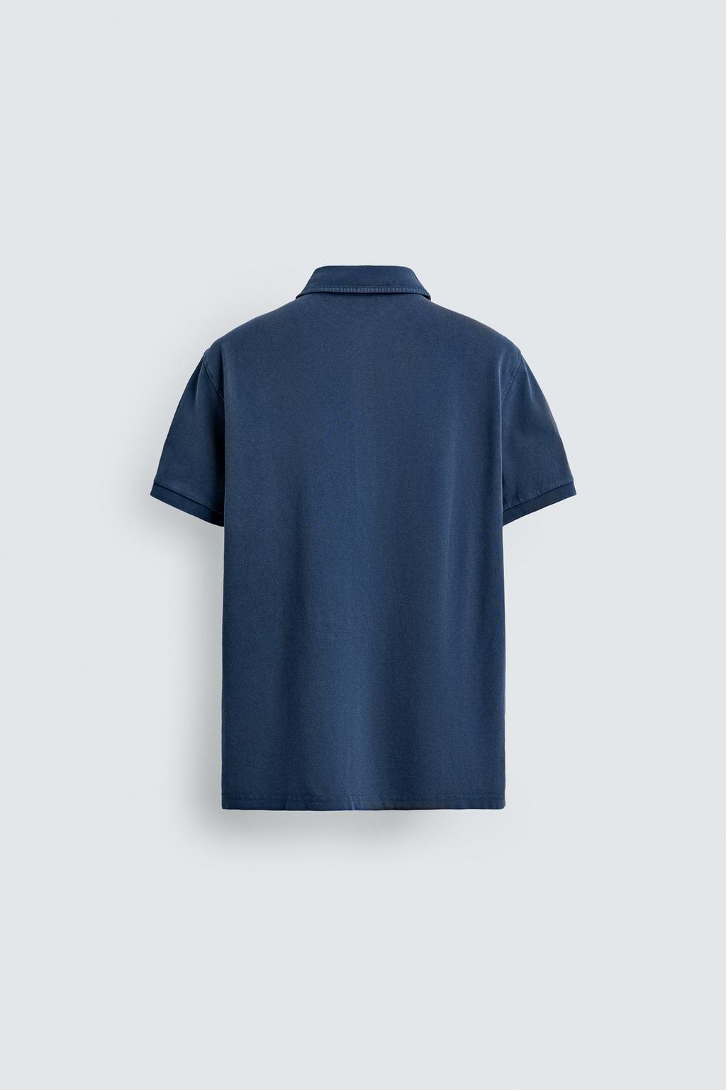 ПОЛО ПИКЕ REGULAR FIT С ЭФФЕКТОМ ПОТЕРТОСТИ