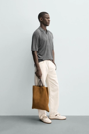 Трикотажное поло Relaxed Fit- Заказать в России
