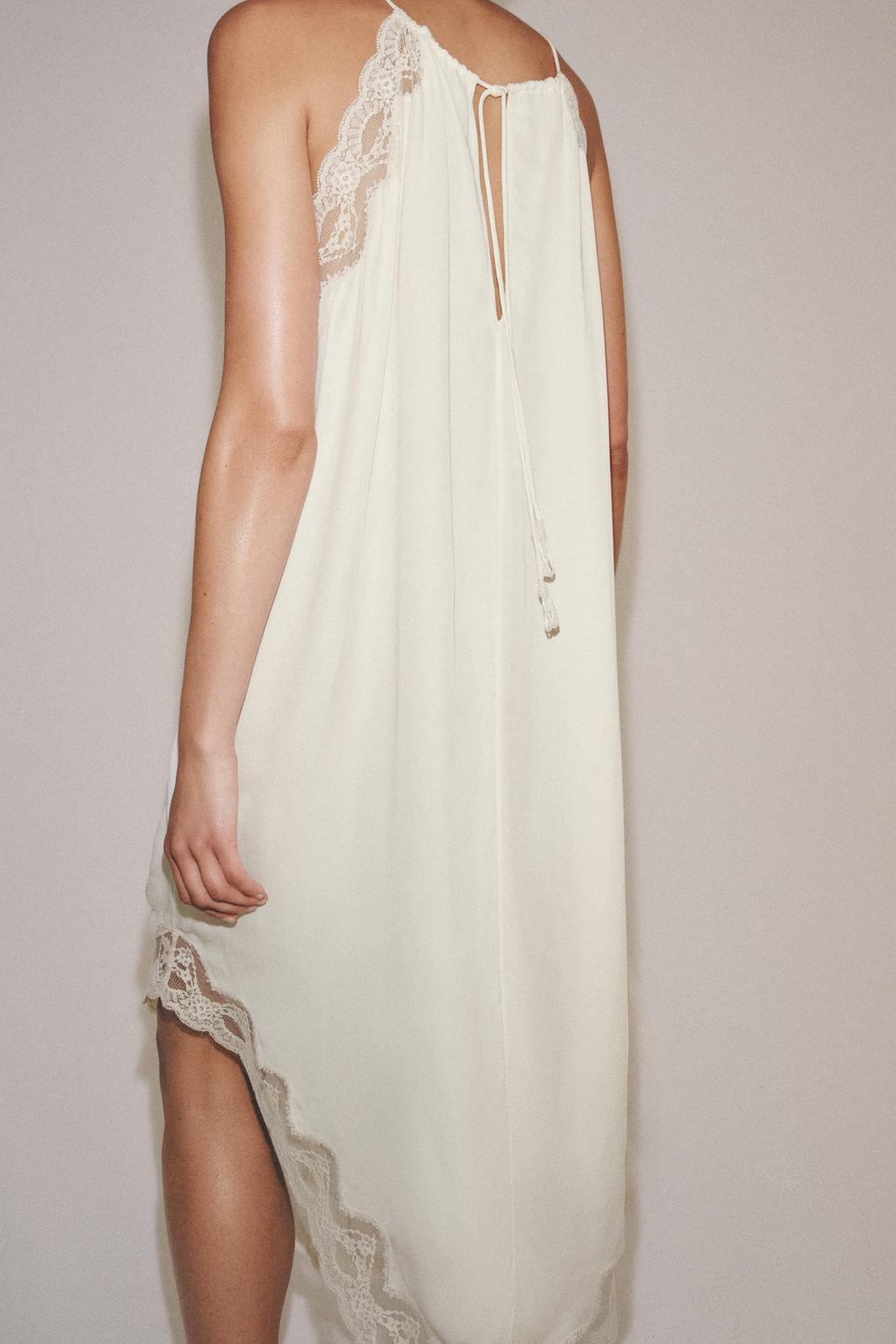 ПЛАТЬЕ ИЗ КОМБИНИРОВАННОГО КРУЖЕВА — ZW COLLECTION