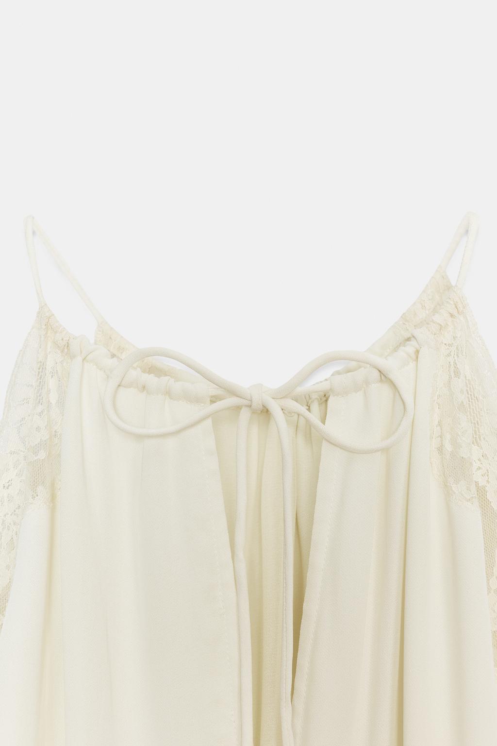 ПЛАТЬЕ ИЗ КОМБИНИРОВАННОГО КРУЖЕВА — ZW COLLECTION