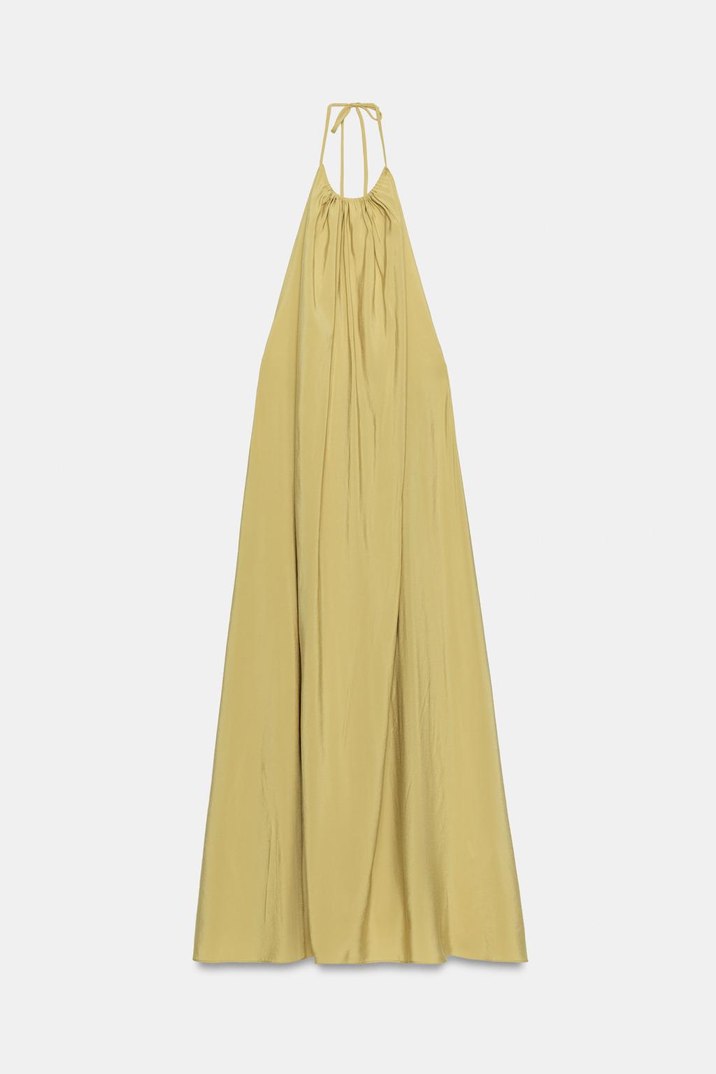 СВОБОДНОЕ ПЛАТЬЕ С ГОРЛОВИНОЙ ХАЛТЕР