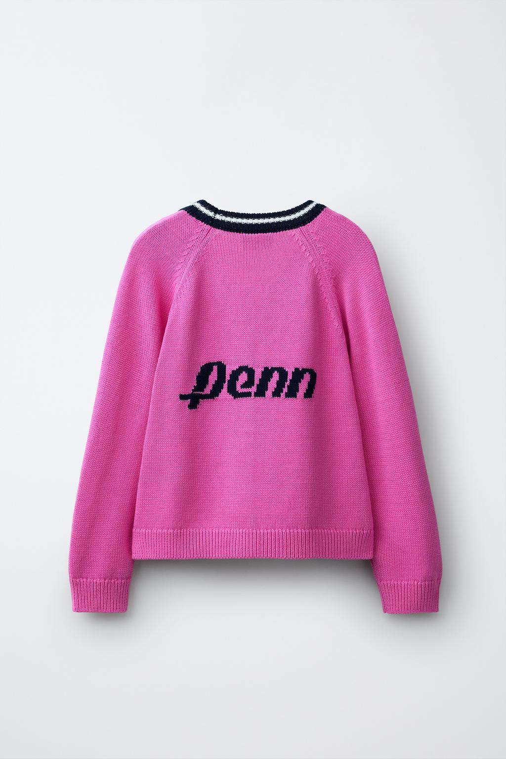 КОНТРАСТНЫЙ КАРДИГАН С V-ОБРАЗНЫМ ВЫРЕЗОМ PENN ©