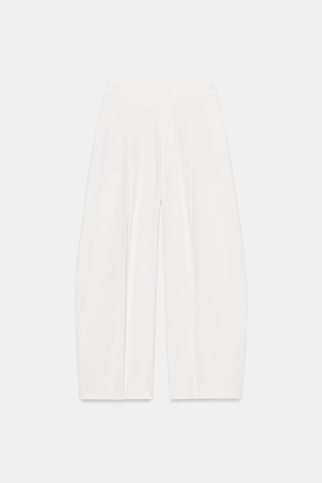 БРЮКИ WIDE LEG С ЗАЩИПАМИ — ZW COLLECTION