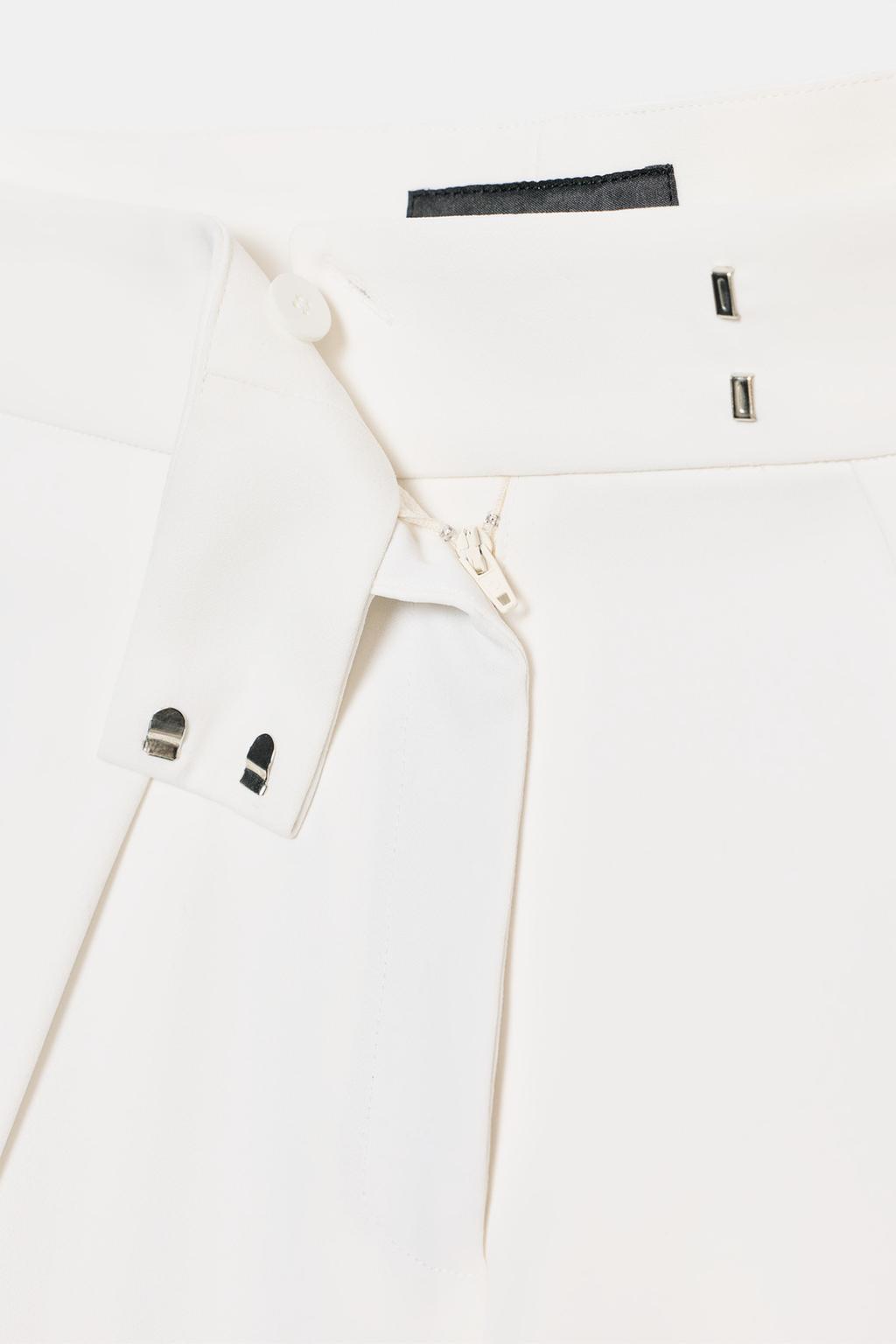 БРЮКИ WIDE LEG С ЗАЩИПАМИ — ZW COLLECTION