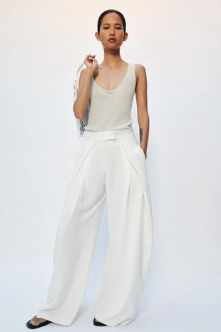 Брюки Wide Leg с защипами — Zw Collection- Заказать в России