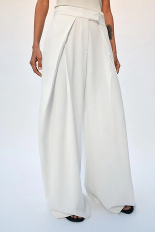 Брюки Wide Leg с защипами — Zw Collection- Заказать в России