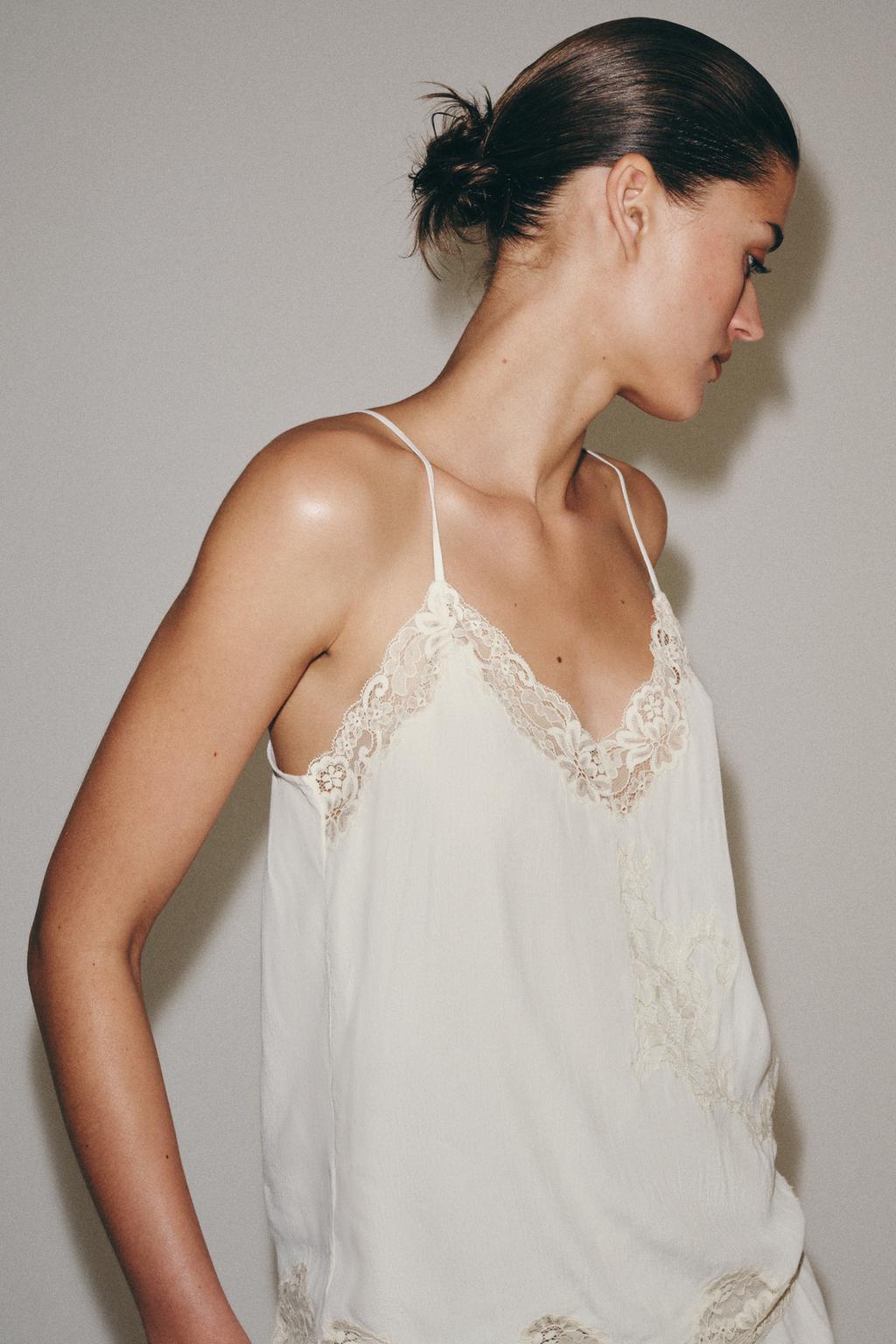 ТОП В БЕЛЬЕВОМ СТИЛЕ С КРУЖЕВОМ — ZW COLLECTION