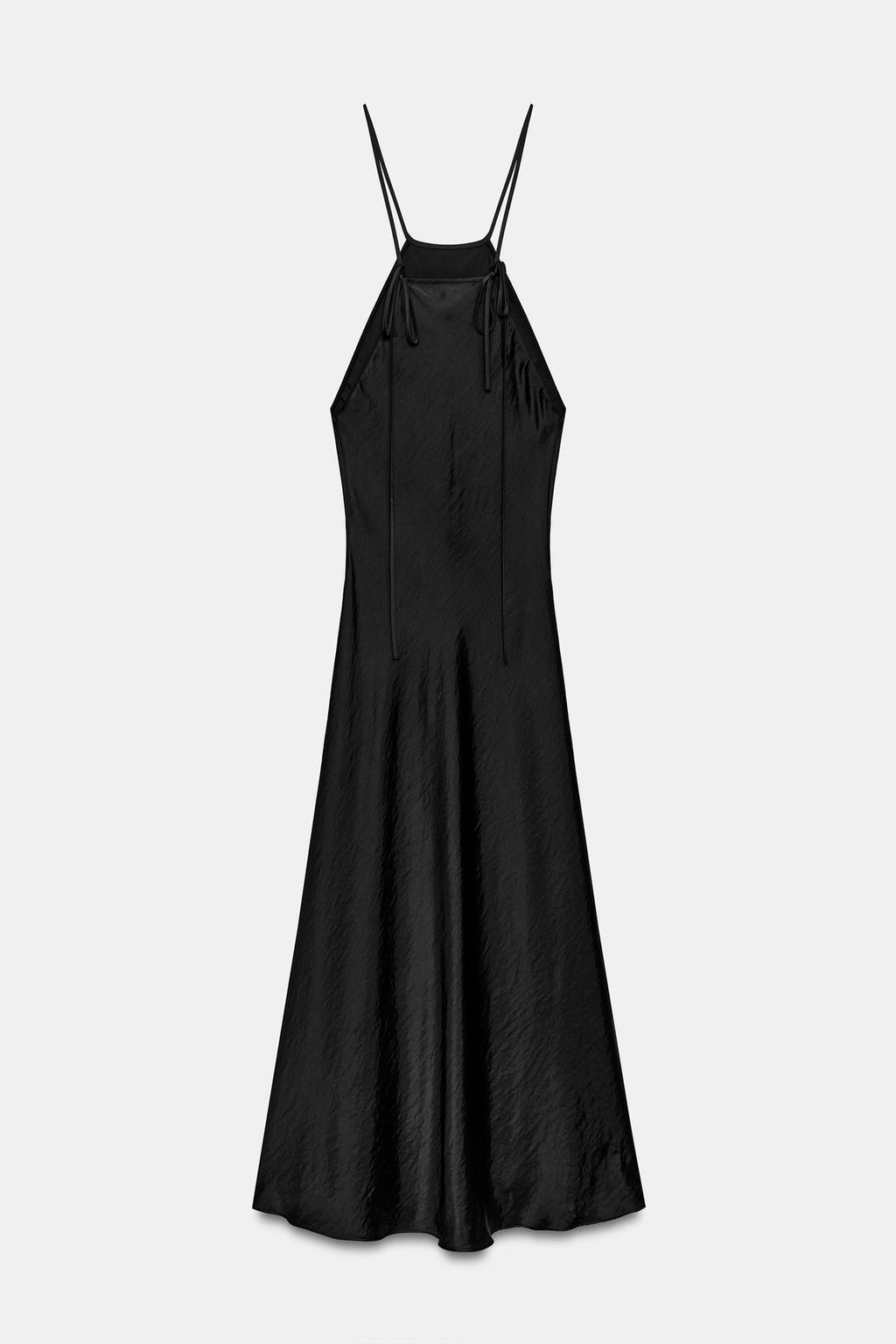 АТЛАСНОЕ ПЛАТЬЕ ХАЛТЕР ZW COLLECTION