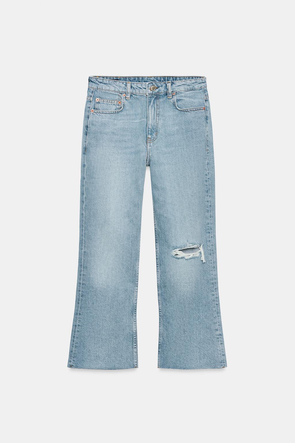 УКОРОЧЕННЫЕ ДЖИНСЫ RELAXED BOOTCUT СО СРЕДНЕЙ ПОСАДКОЙ — ZW COLLECTION