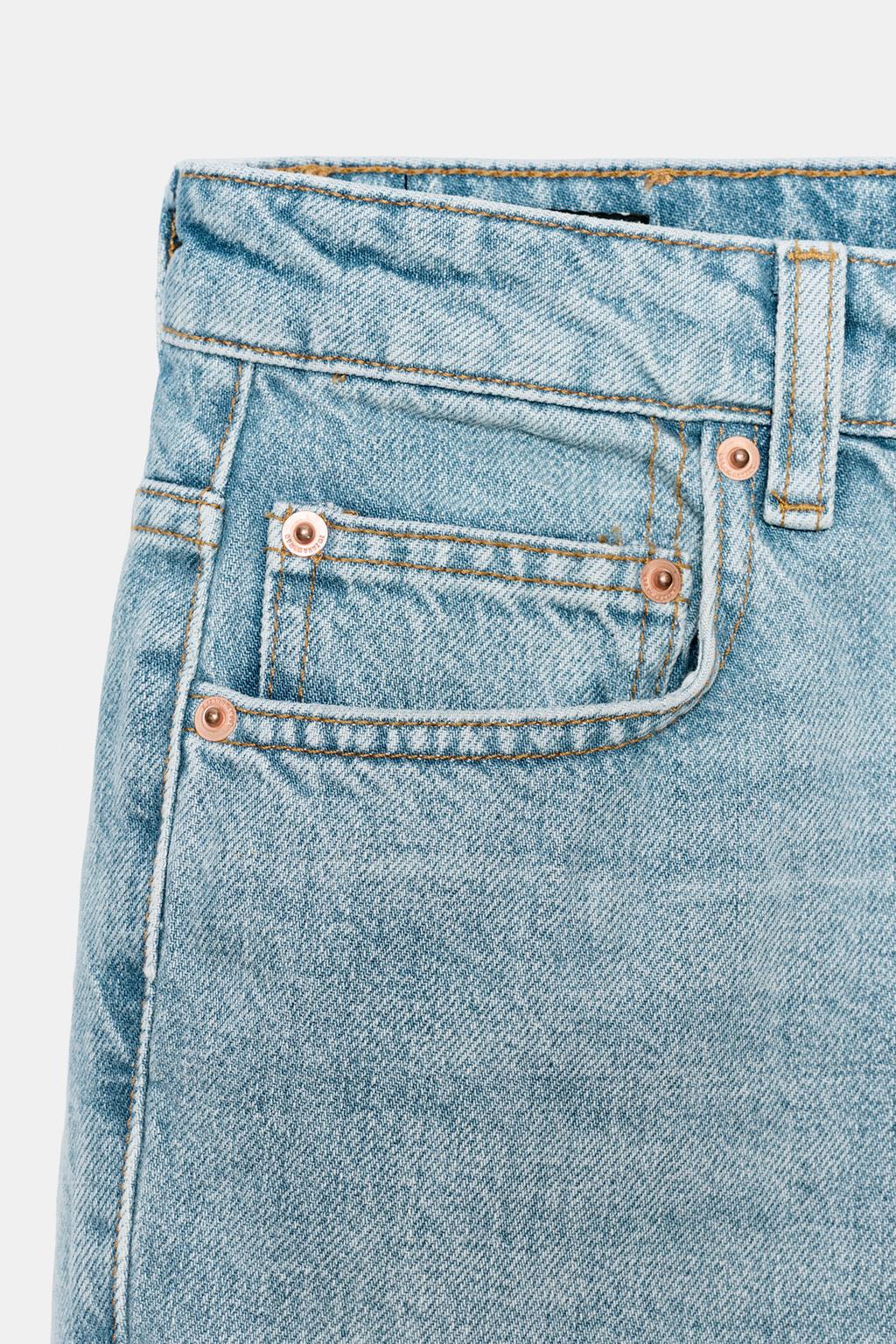 УКОРОЧЕННЫЕ ДЖИНСЫ RELAXED BOOTCUT СО СРЕДНЕЙ ПОСАДКОЙ — ZW COLLECTION