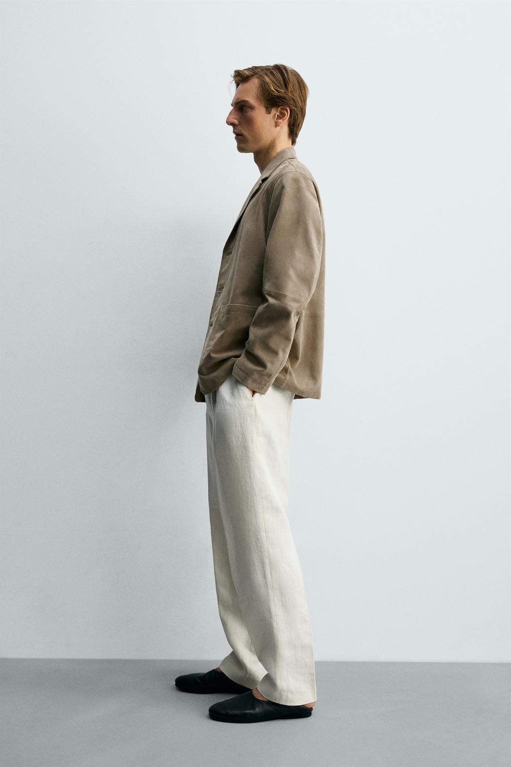 БЛЕЙЗЕР ИЗ ЗАМШИ REGULAR FIT