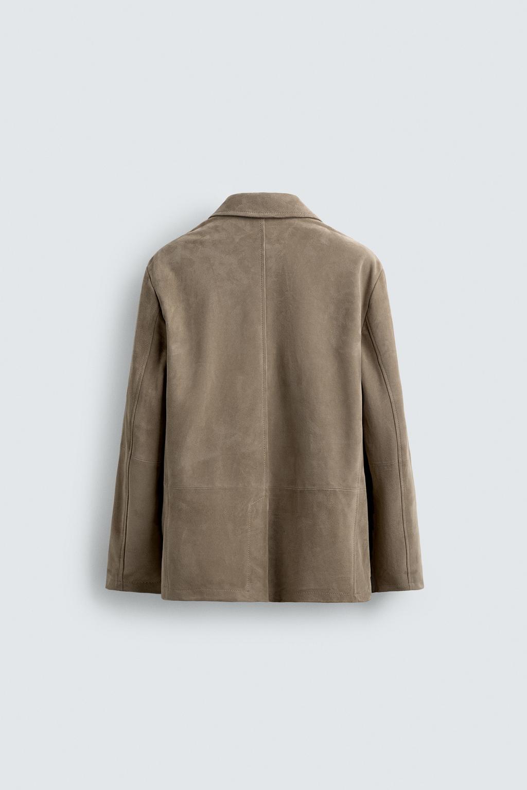 БЛЕЙЗЕР ИЗ ЗАМШИ REGULAR FIT