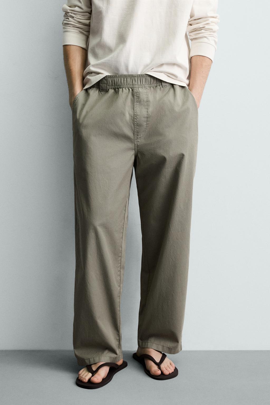 ХЛОПКОВЫЕ БРЮКИ RELAXED FIT