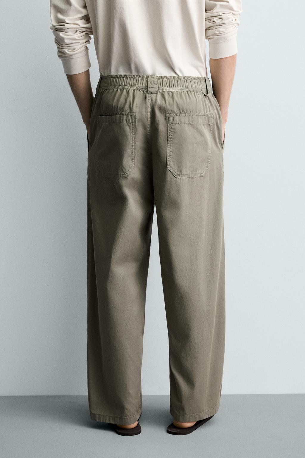 ХЛОПКОВЫЕ БРЮКИ RELAXED FIT