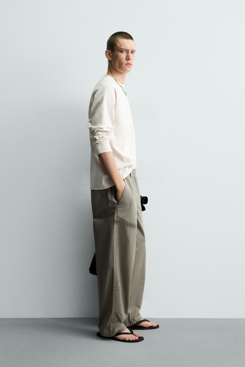 ХЛОПКОВЫЕ БРЮКИ RELAXED FIT