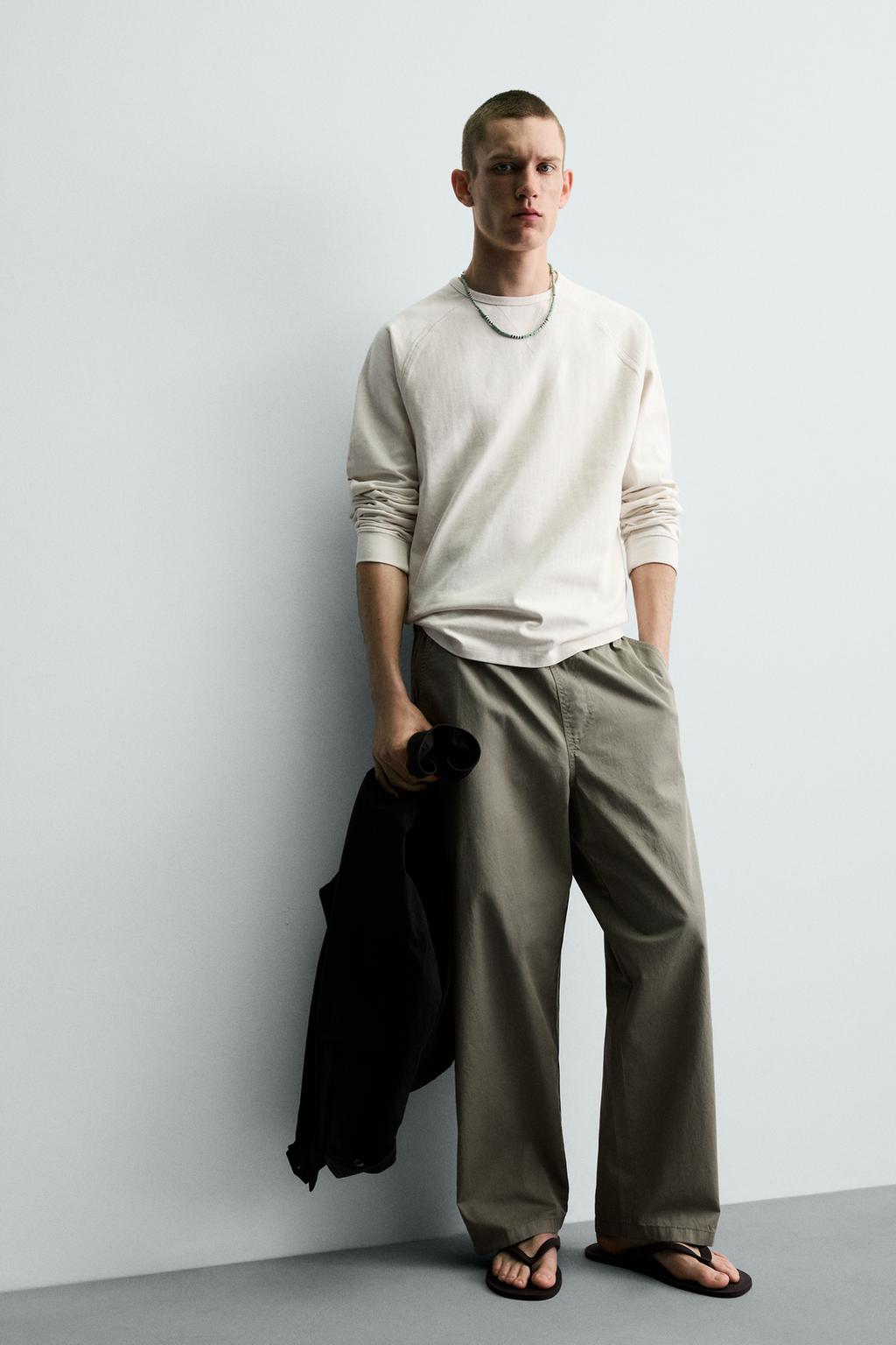 ХЛОПКОВЫЕ БРЮКИ RELAXED FIT