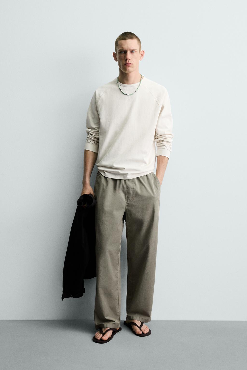 ХЛОПКОВЫЕ БРЮКИ RELAXED FIT