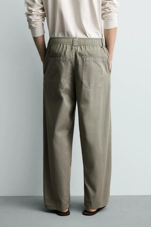 Хлопковые брюки Relaxed Fit