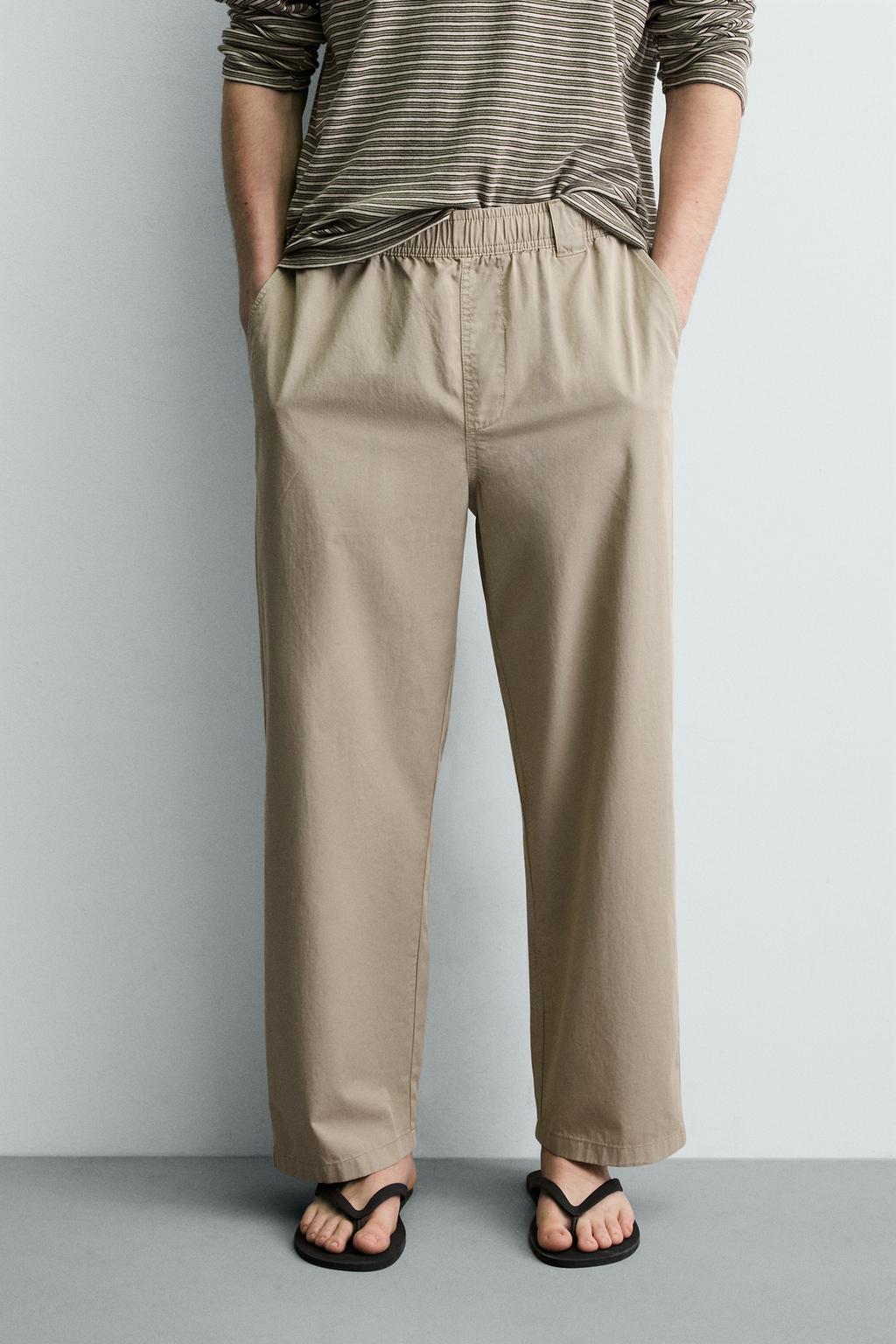 ХЛОПКОВЫЕ БРЮКИ RELAXED FIT