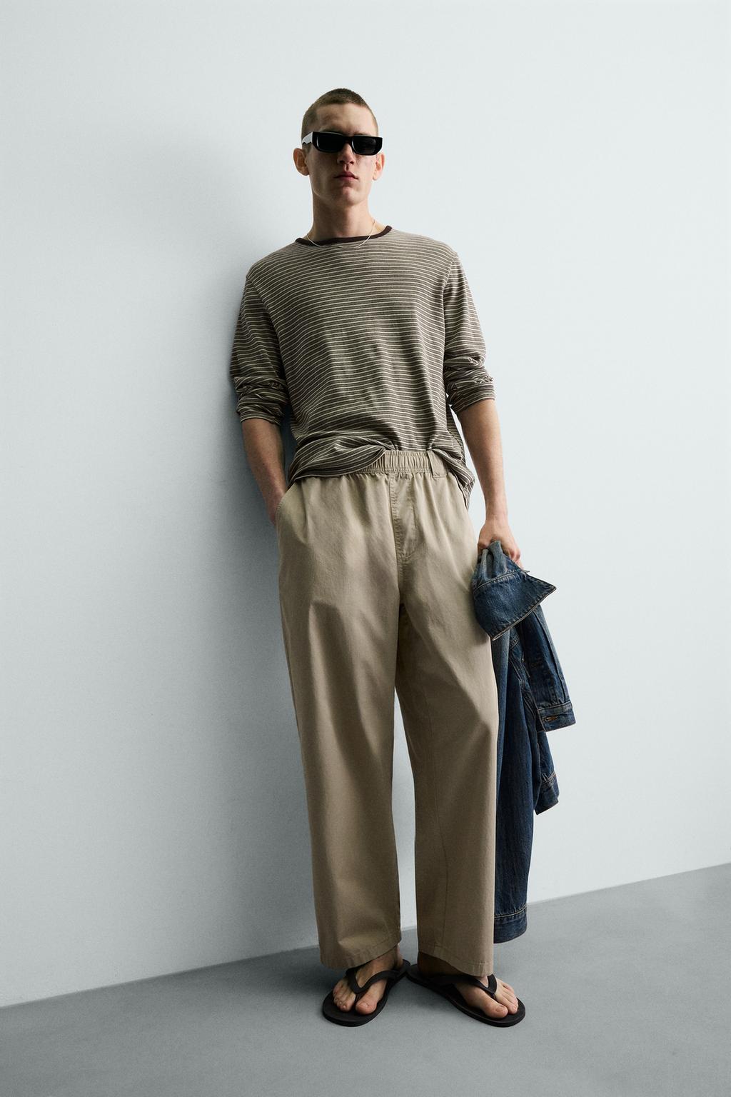 ХЛОПКОВЫЕ БРЮКИ RELAXED FIT