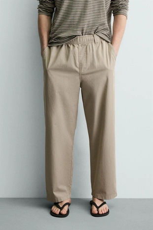 Хлопковые брюки Relaxed Fit