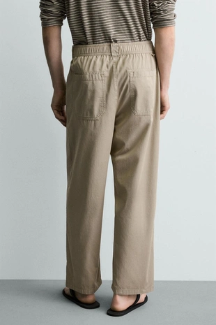 Хлопковые брюки Relaxed Fit