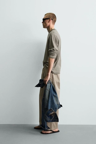 Хлопковые брюки Relaxed Fit