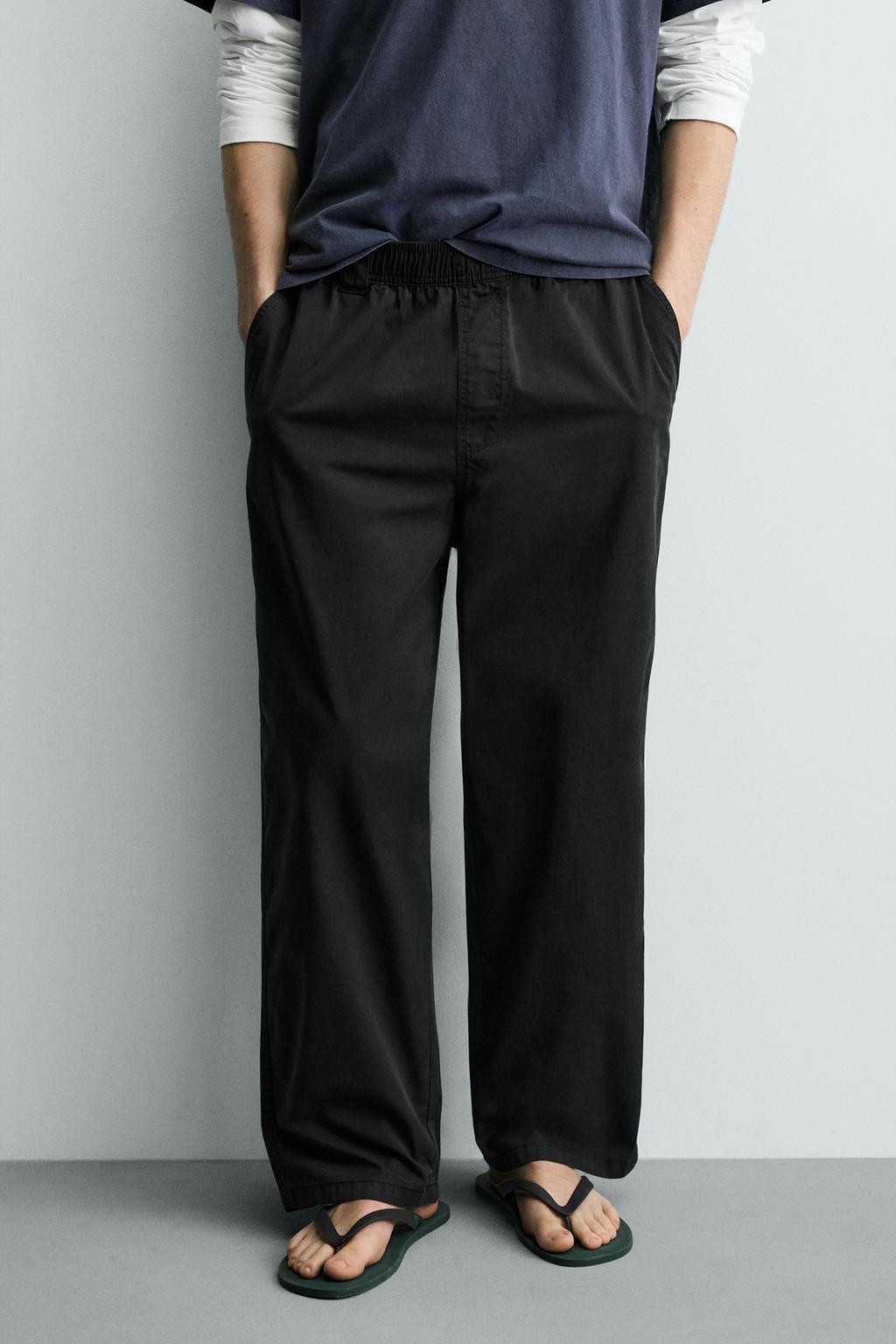 ХЛОПКОВЫЕ БРЮКИ RELAXED FIT