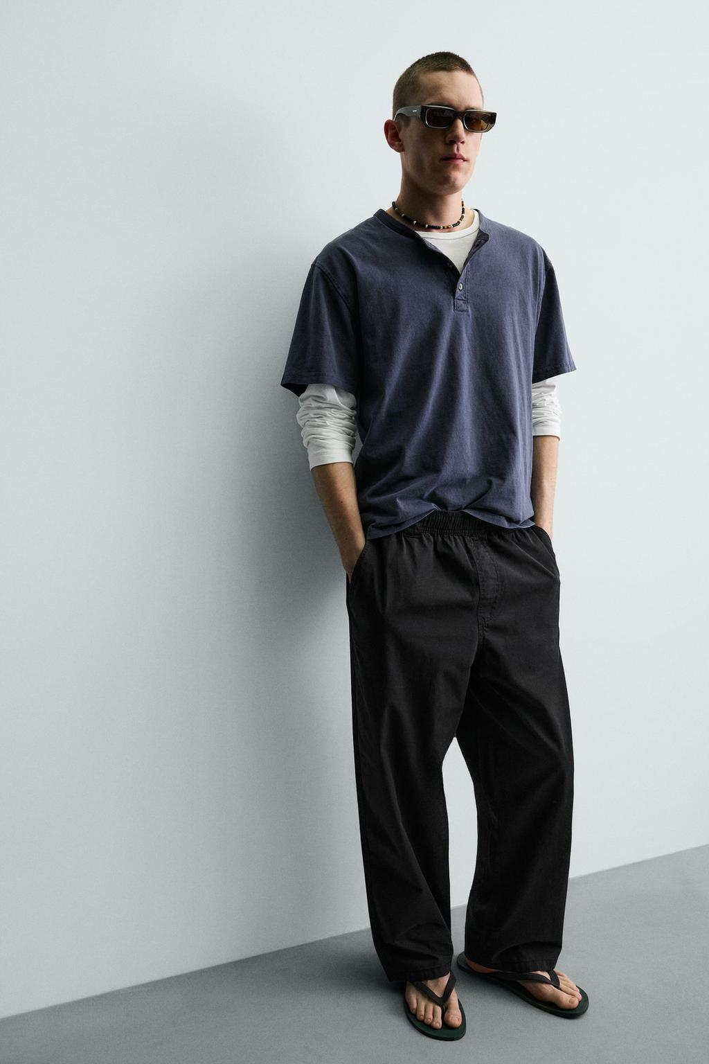 ХЛОПКОВЫЕ БРЮКИ RELAXED FIT