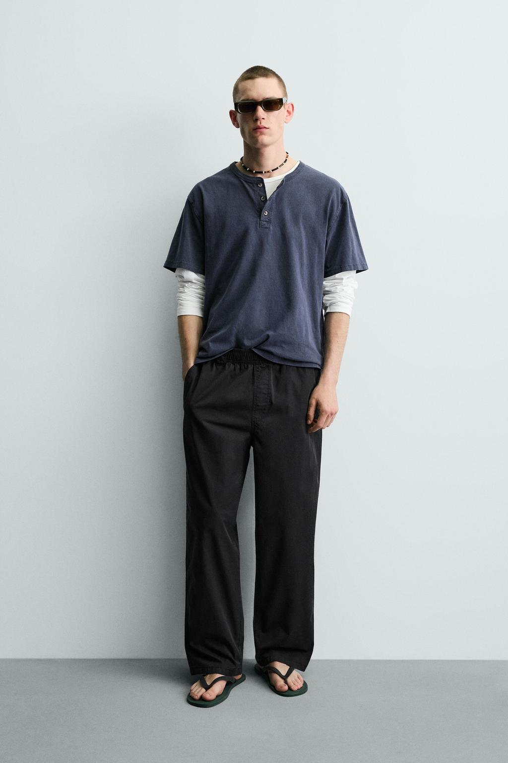 ХЛОПКОВЫЕ БРЮКИ RELAXED FIT