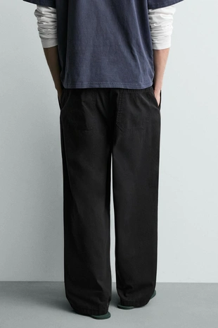 Хлопковые брюки Relaxed Fit