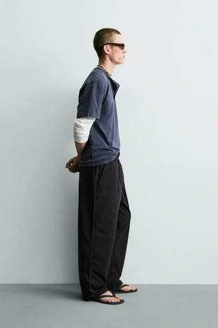 Хлопковые брюки Relaxed Fit