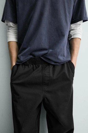 Хлопковые брюки Relaxed Fit- Заказать в России