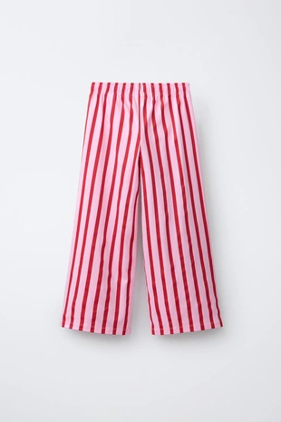 Pink | 5431/491/620 - Zara Брюки WIDE LEG в полоску