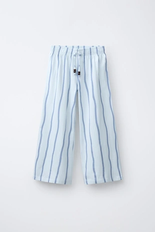 Купить Zara Брюки WIDE LEG в полоску