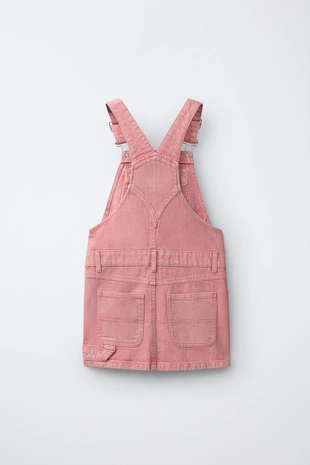 salmon pink | 4441/857/980 - Zara Сарафан с нашивками