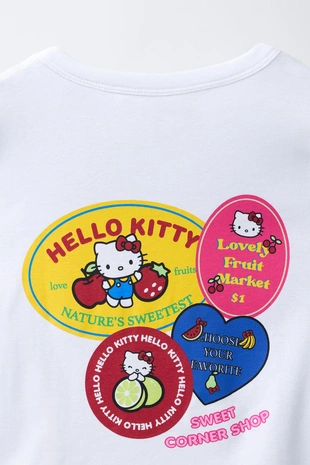 Футболка стикеры Hello Kitty ©- Заказать в России