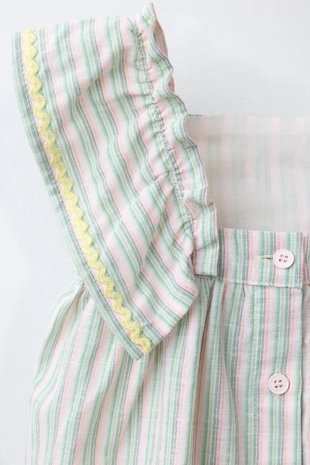 Sea green | 0340/554/982 - Zara Платье и трусы с волнистыми кромками