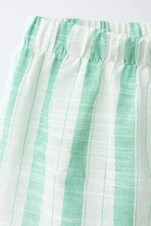 Green | 0340/553/500 - Zara Шорты в полоску
