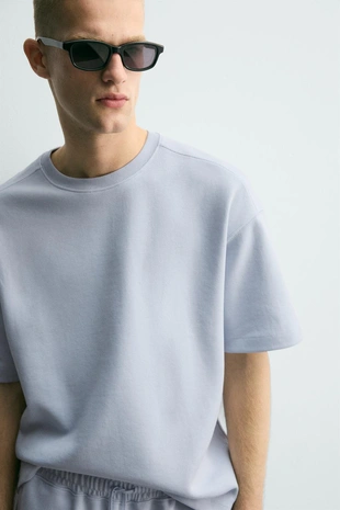 Толстовка Relaxed Fit из интерлока- Заказать в России