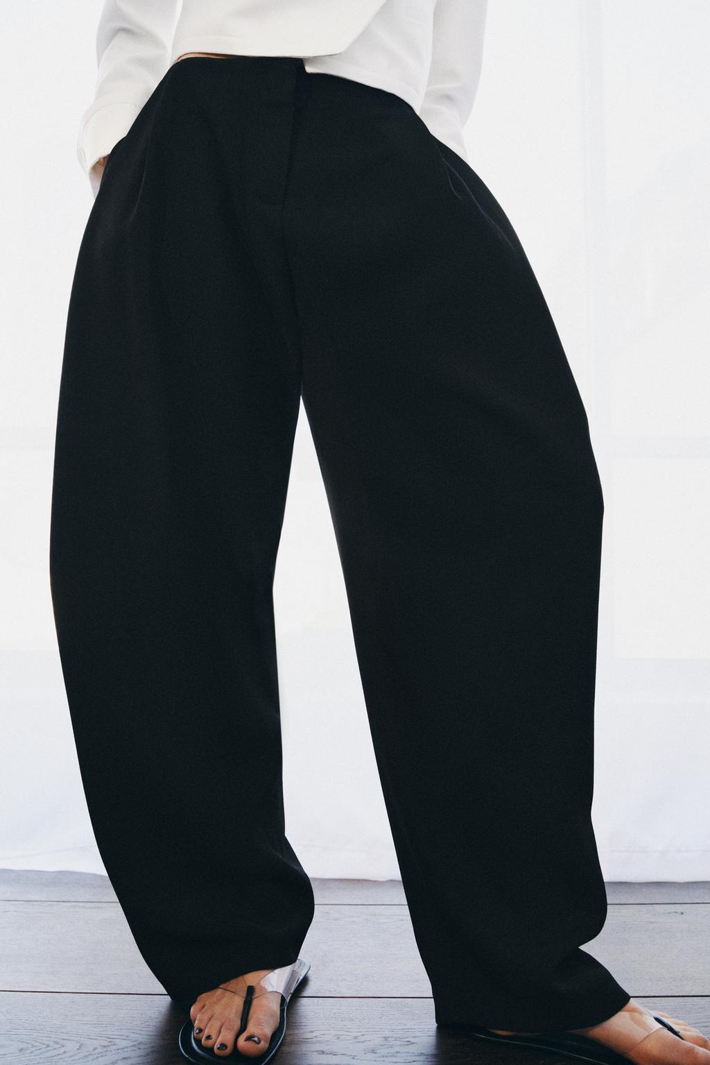 ШИРОКИЕ БРЮКИ С ЗАЩИПАМИ — ZW COLLECTION