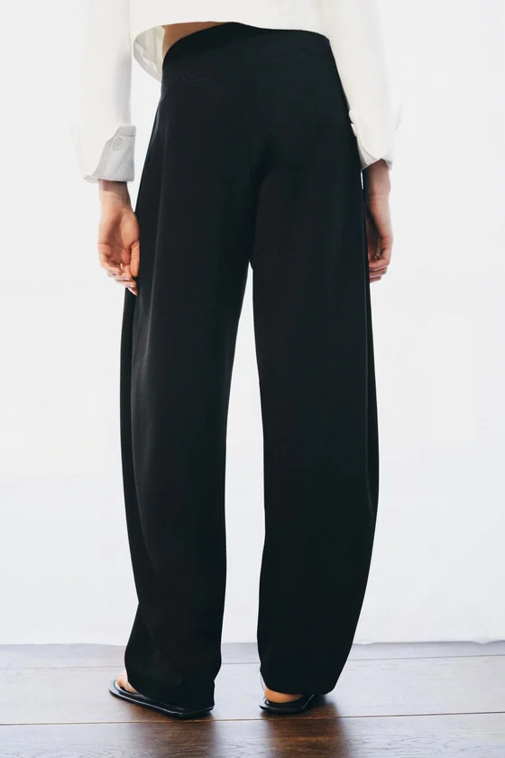 ШИРОКИЕ БРЮКИ С ЗАЩИПАМИ — коллекция Zara «ZW»
