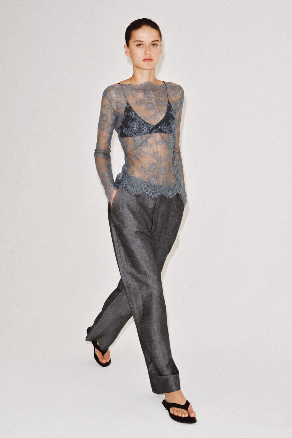 КРУЖЕВНОЙ ТОП — ZW COLLECTION