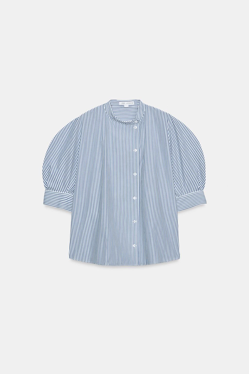 РУБАШКА ИЗ ПОПЛИНА С ПУГОВИЦАМИ — ZW COLLECTION