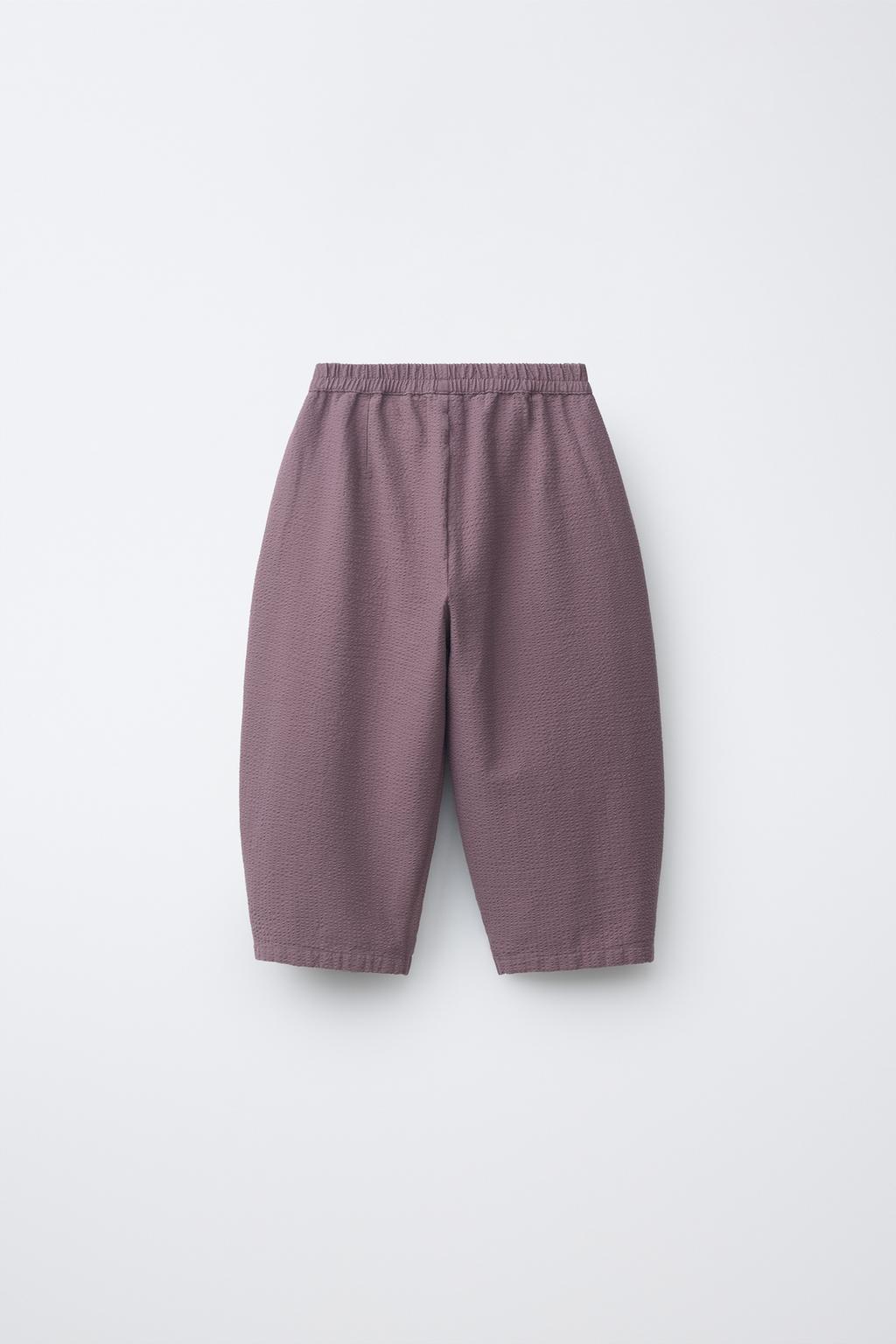 БРЮКИ BAGGY ИЗ СИРСАКЕРА С ВЫШИВКОЙ