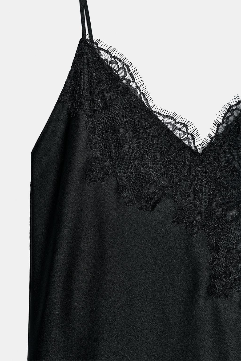 АТЛАСНОЕ ПЛАТЬЕ С КРУЖЕВОМ — ZW COLLECTION