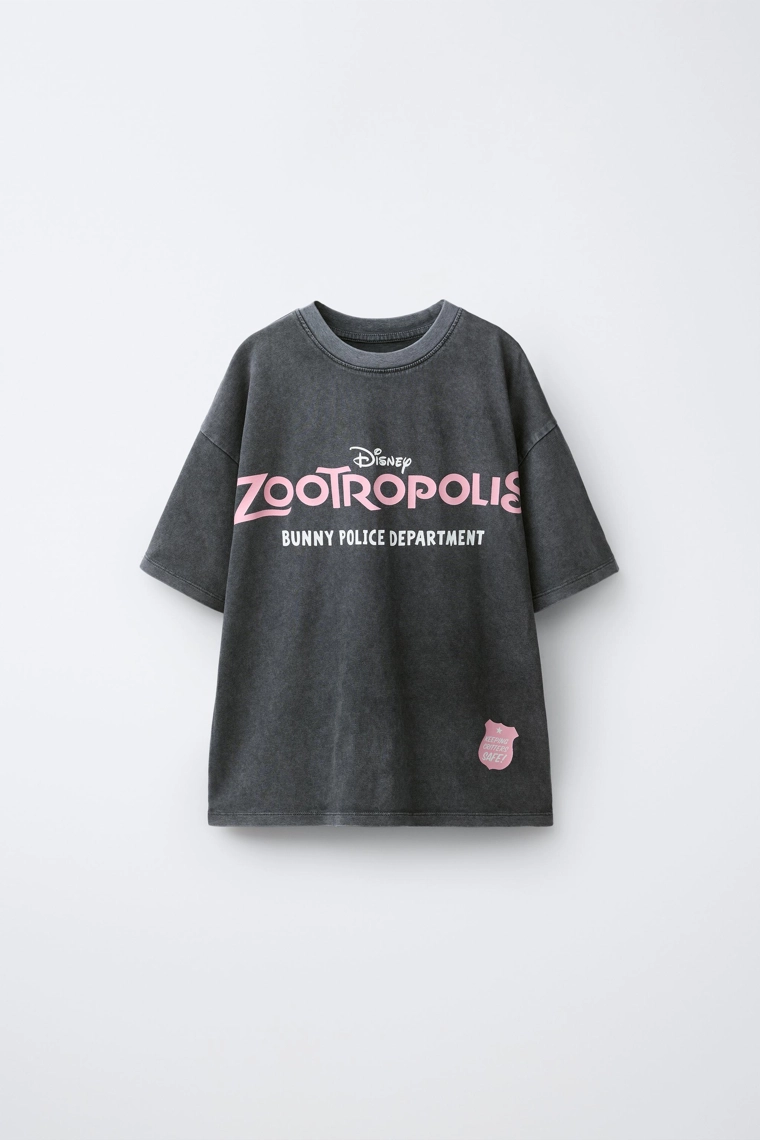 Футболка с эффектом потертости ©disney zootropolis